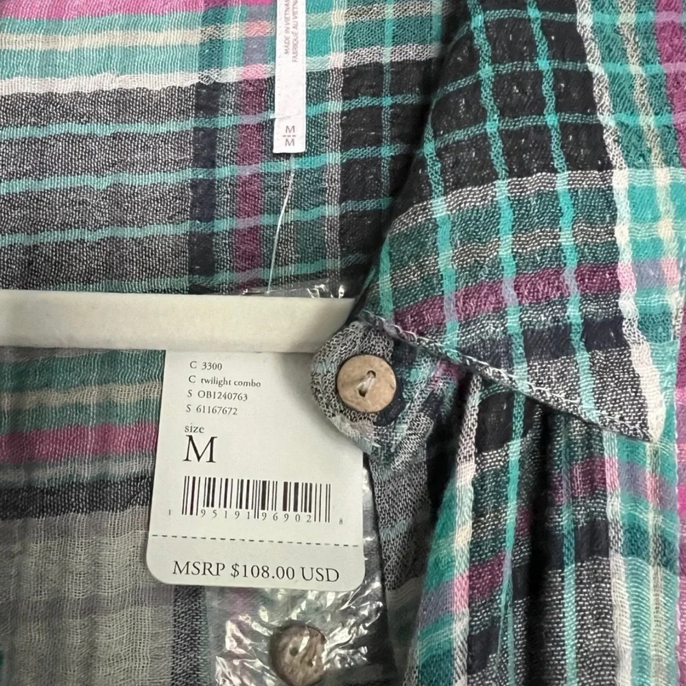 Free People Voyager,Button Down Shirt - Picture 2 of 3